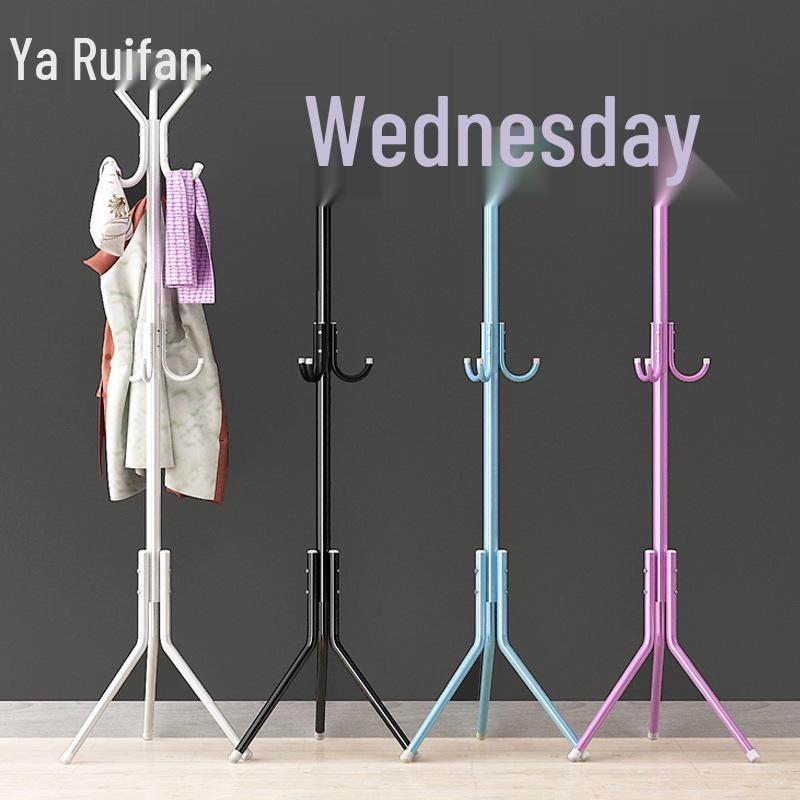 Multifunctional Wrought Iron Coat Rack - Colorful, Creative, Floor-Standing, Minimalist Modern for Home Bedroom.