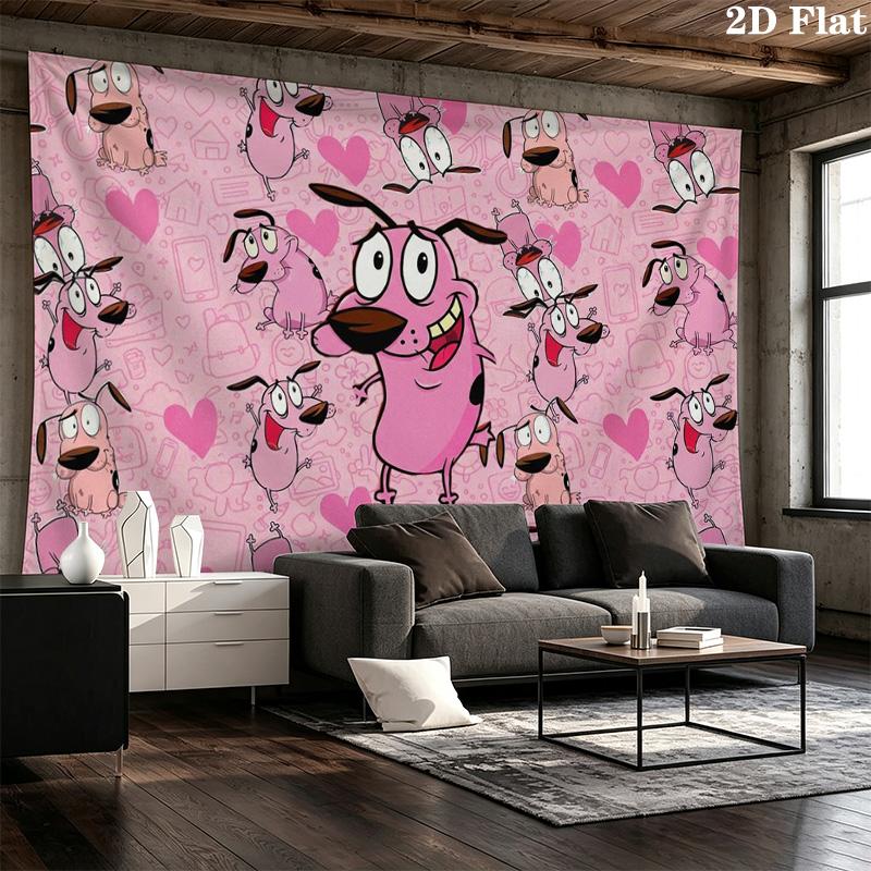 Courage Wall Tapestry Aesthetic Wall Hanging Printed Fabric Blanket Decorative Tapestries for Bedroom Living Room Home Decor