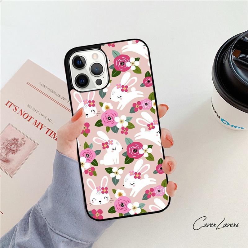 Rabbit Bunny Pattern Phone Case For Apple iPhone 17 Air Pro Max Plus Coque For iPhone 17 Air 14 15 16 13 12 Max Cover