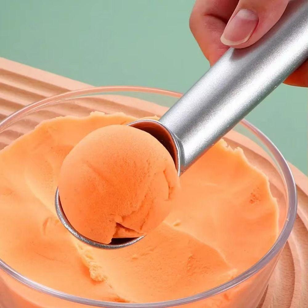 2Pcs Lightweight Ice Cream Dessert Spoon Creative Fruit Ball Spoon Ice Cream Scoop Kitchen Supplies
