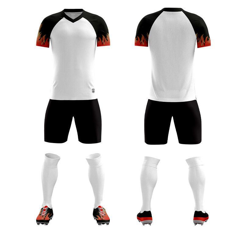 Children'S Football Uniform Set, Male And Female Adult Sports Training Clothing, Short Sleeve Middle Football Uniform