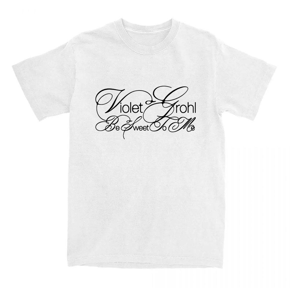 

Album Be Sweet To Me T-Shirt Singer Design Violet Grohl Print Tshirts Summer O-neck Short Sleeve Women Tees Loose Graphic Merch XS