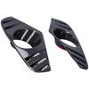 2Pcs Front Fog Light Lamp Covers Decorative Trims Carbon Fiber Style Fit for RAV4 2019‑2021