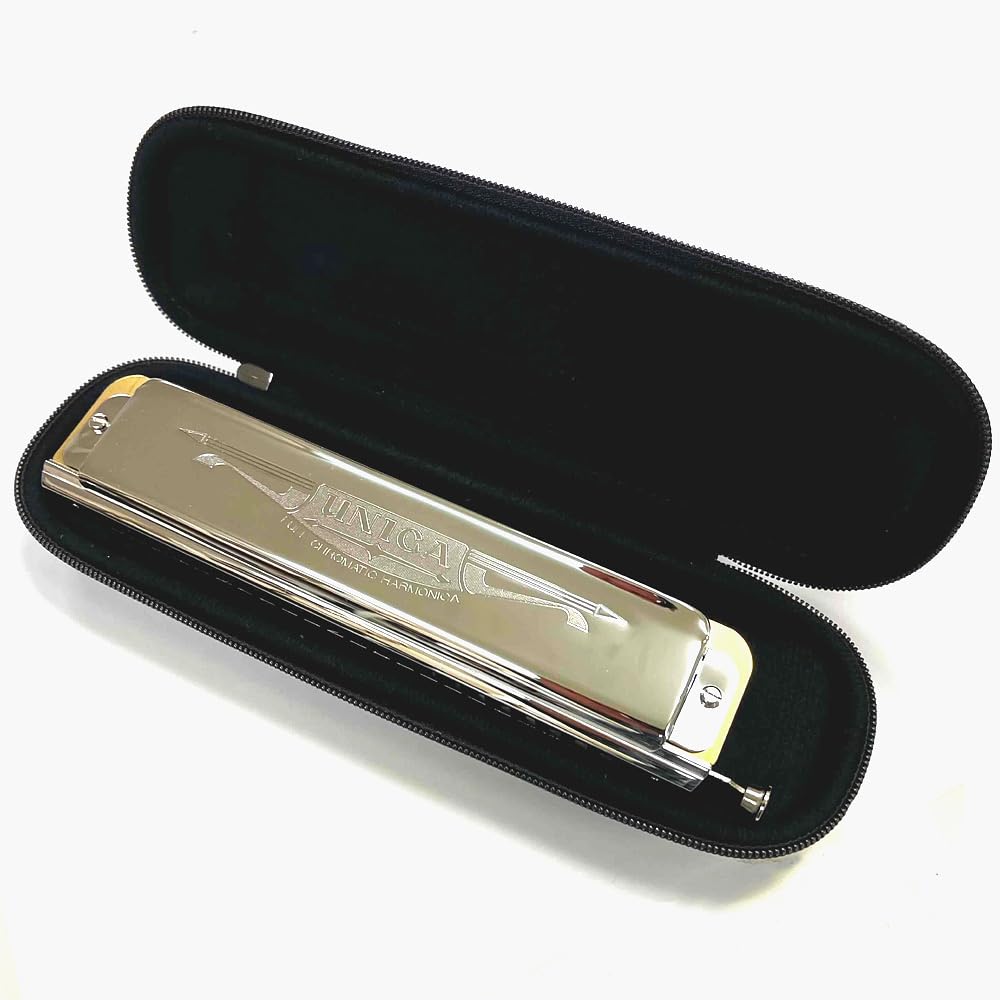 TOMBO Chromatic Harmonica 1244 Unica C Key Ebi Original Cleaning [Includes Cloth]