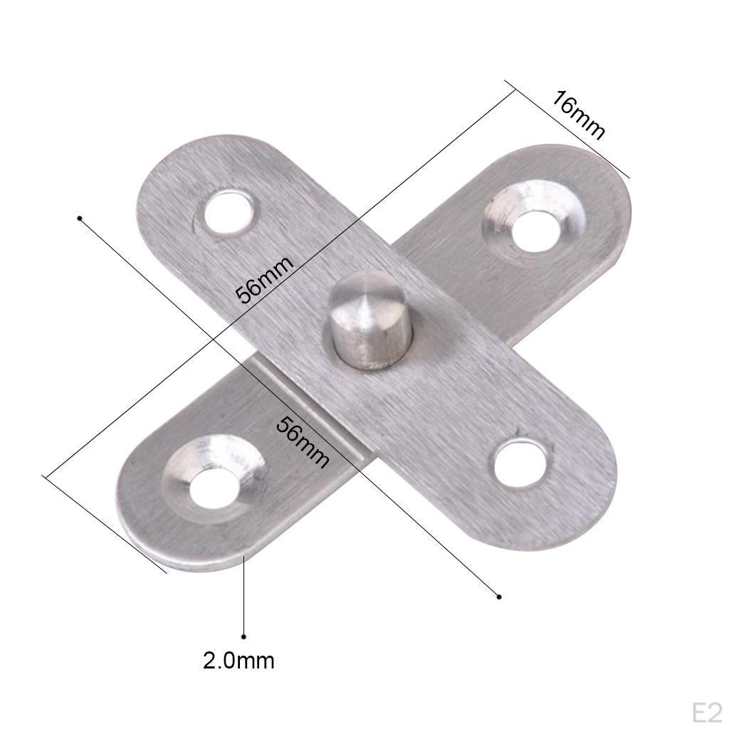 2Pcs Stainless Steel Concealed Degree Rotary Hinge Revolving Door