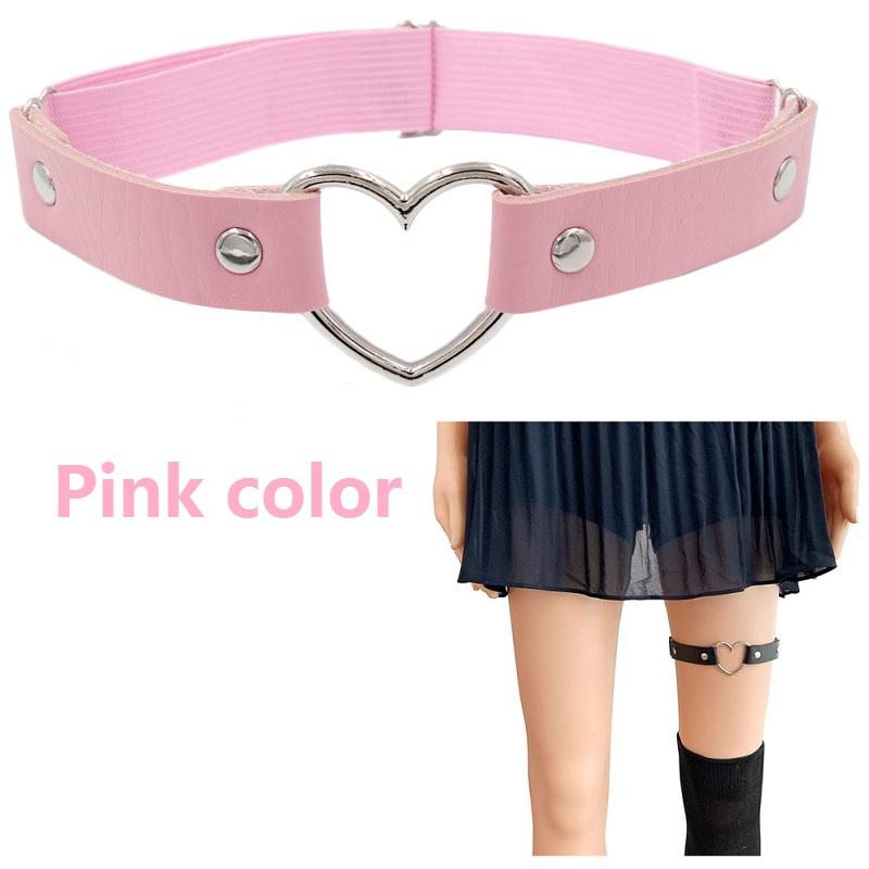 

New Women Leather Thigh Strap Elastic Garter Belt Makeup Leg Garter Decoration Harness Sexy Female Garters Punk Goth Leglet Belt elastic average size