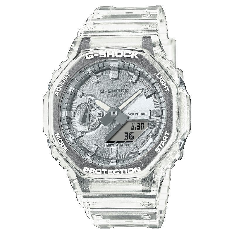 Casio G-SHOCK Men s Resin 200M Water Resistant Analog Shock Resistant Quartz Watch GA-2100BM-7A8 белый