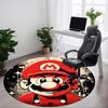 1pc Mario Bros Office Round Area Rug, Indoor Mat Suitable For Office, Bedroom Living Room Home Decor, Room Deco,  Offic A0926223