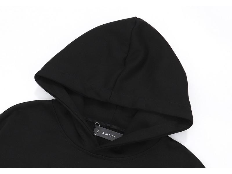 Amiri Leopard Farbverlauf Logo Engel Hoodie & Hose Set