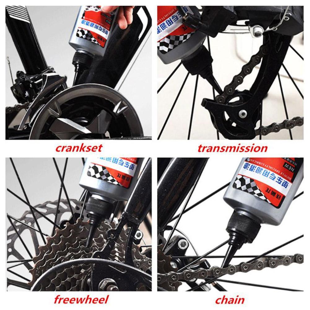 100ml Bicycle Dry Lubricant Oil, Special for MTB Road Mountain Bike, Works for Chain Fork Flywheel, Anti-Rust Reduces Friction