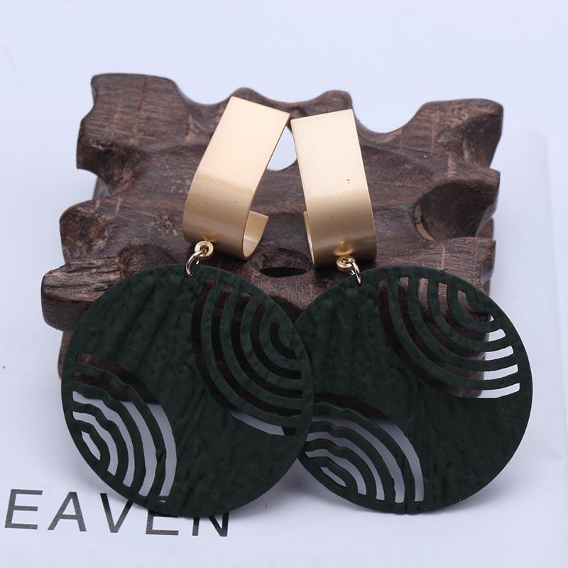 Big Statement Earrings Red Black White Gold Round Circle Oval Geometric Earrings for Women Punk Metal Earring Boho Jewelry 2020