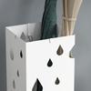 Six-Umbrella Steel Holder Stand - White
