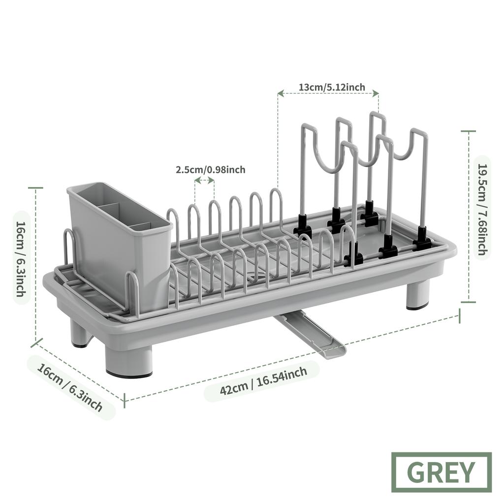 Long Pot and Dish Drain Rack
