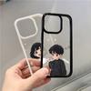 Sweet Girl & Boy Couple Paired Funda Iphone Case For iPhone 17 16 15Pro Max 11 12 13 14Pro Plus Shockproof Carcasa Iphone Shell