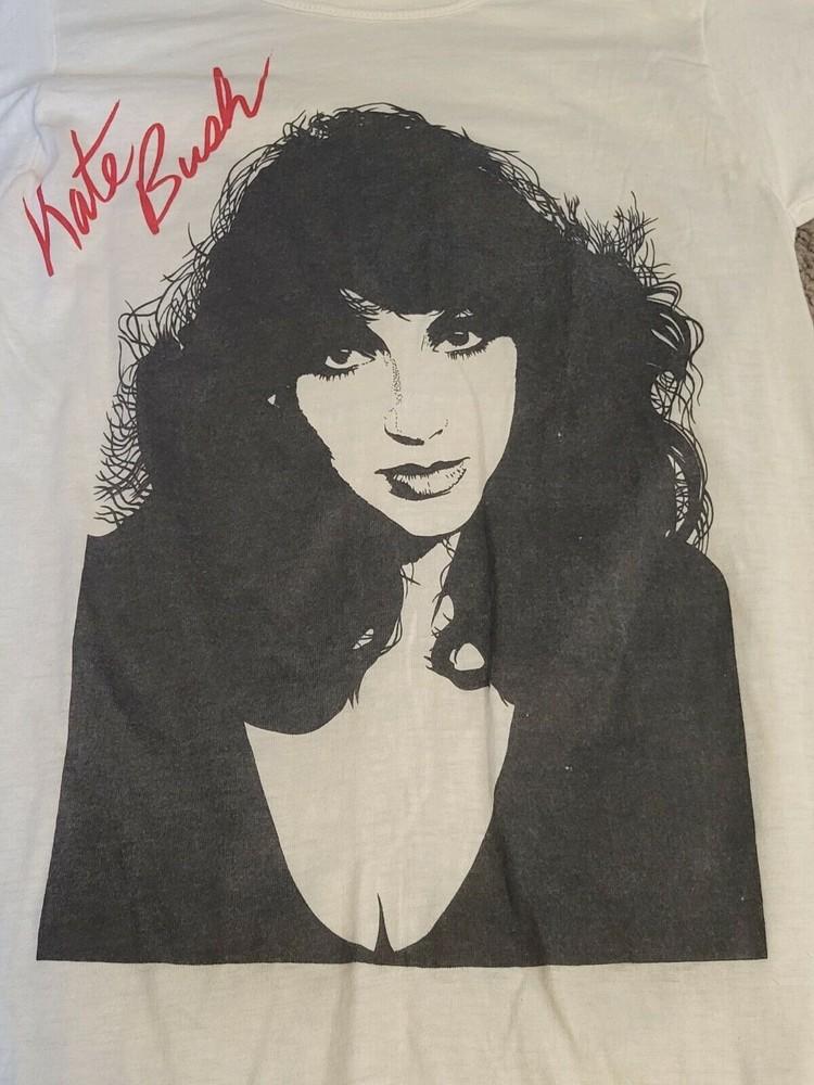 Kate Bush Singer 80s Tee Shirt Short Sleeve White Unisex S-5XL 1H0614 Unisex T-Shirt S
