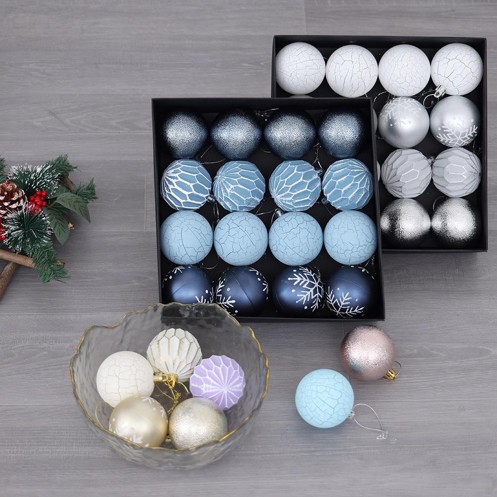 Luxury Snowflake Pattern Christmas Ball Gift Box - Multicolor Tree Ornaments