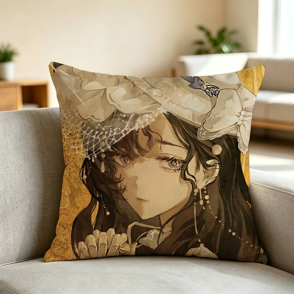 R-Reverse-1999 G-Game Pillow Case Square Double-Sided Sofa Cushion Cover Bedroom Bedside Pillow
