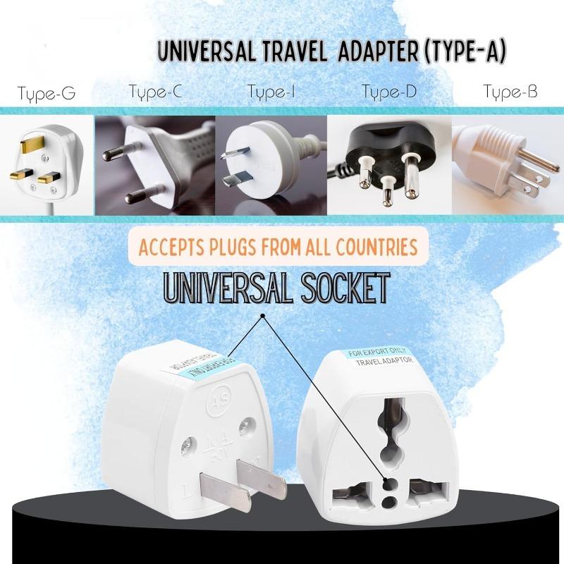 Plug Adapter Multifunction Universal EU US AU Socket Adapter Plug Converter 10A Electrical Socket Type E/F Plug Travel Adapter AC Outlet