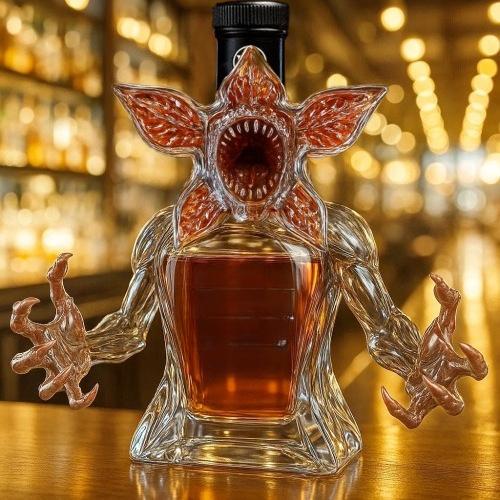 Monster Whiskey Glass Bottle Season 1 10Th Anniversary Commemorative Bottle Creative Demon King Cocktail Red Wine Storage Bottle