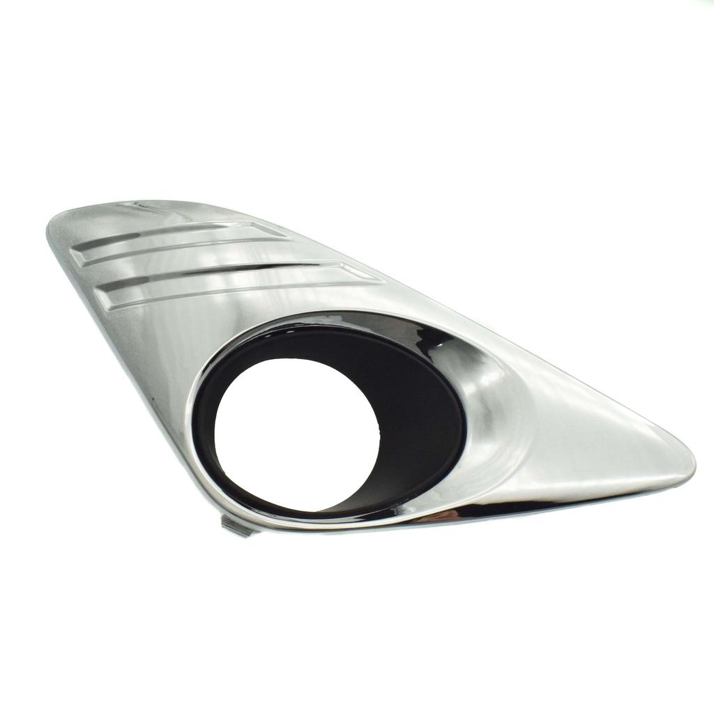 For Toyota Camry 2.5L 2012 2013 2014 Chrome Fog Light Lamp Cover Trim Bezel Holes Front Left Right LH RH Left Passenger Side