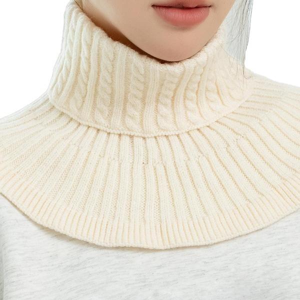 Solid Color Pullover Scarf Infinitely Elastic Autumn and Winter Cold Resistant Neck Collar Scarf