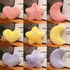New Creative Gift Moon Pattern Heart Plush Pillow Pink Color Star Shape Soft Pillow PP Cotton Soft Stuffed Pillow Valentines Day