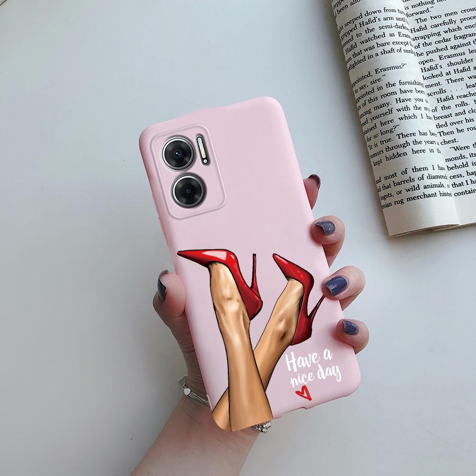 Case For Xiaomi Redmi 10 5G Case Silicone Soft Cute Pretty Girls Cover Funda For Xiaomi Redmi 10 5G 22041219G 22041219NY Bumper