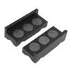 1 Pair Vise Jaw Cover Aluminum Alloy High Strength Bench Vise Jaw Pad Protector Black