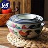Ceramiczna miska na makaron Restauracja Hotel Kuchenna zastawa stołowa Duży czerwony wzór koguta Miska na zupę ryżową Prezent