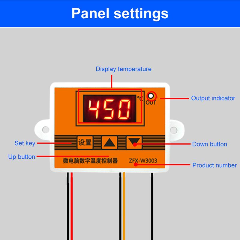 W3003 Micro Temperature Controller Thermostat Thermoregulator Heating and Cooling Intelligent Incubator Water Temp Regulator