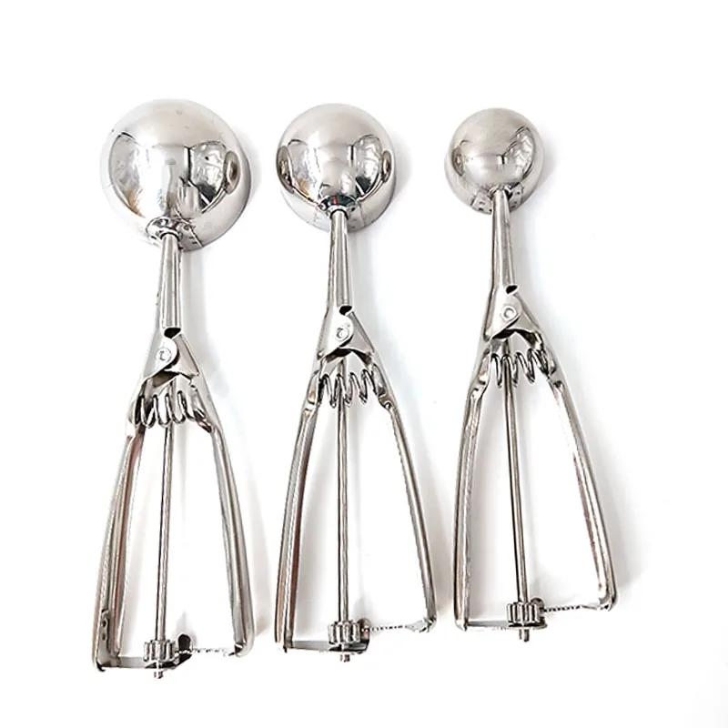 Nerezová naběračka na zmrzlinu Rukojeť na bramborovou kaši Vodní meloun Forma na nabírání zmrzliny Domácí kuchyňské doplňky Gadgets