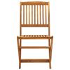 VidaXL Chaises pliables d'extérieur lot de 4 Bois d'acacia solide 46340