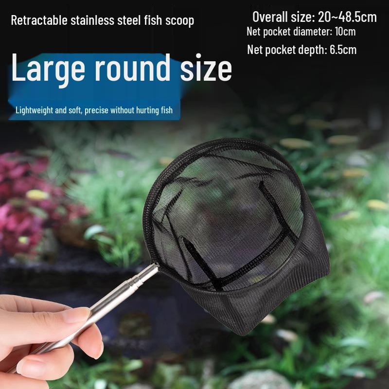 Stainless Steel Retractable Fishing Net for Aquariums and Tropical Fish