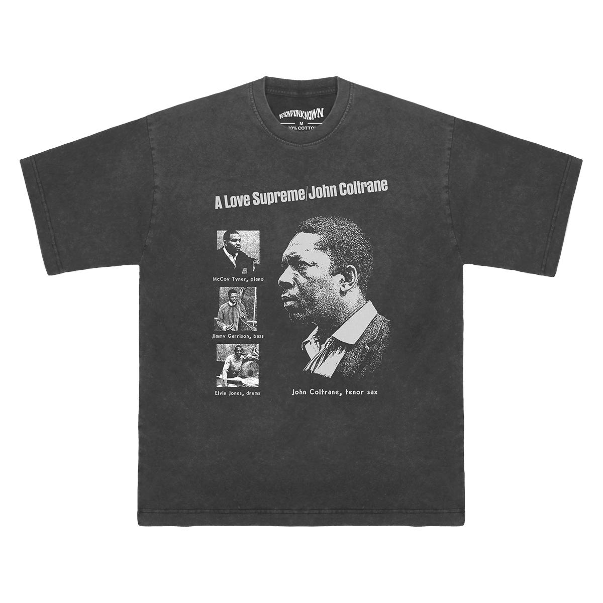 John Coltrane T Shirt Jazz Post Bop Music Saxophonist Miles Davis Herbie Hancock Washed Cotton Summer Mens Printed Short Sleeve S