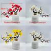Winter Sweet Creative Faux Plum Blossom Branch With Craft For Interior