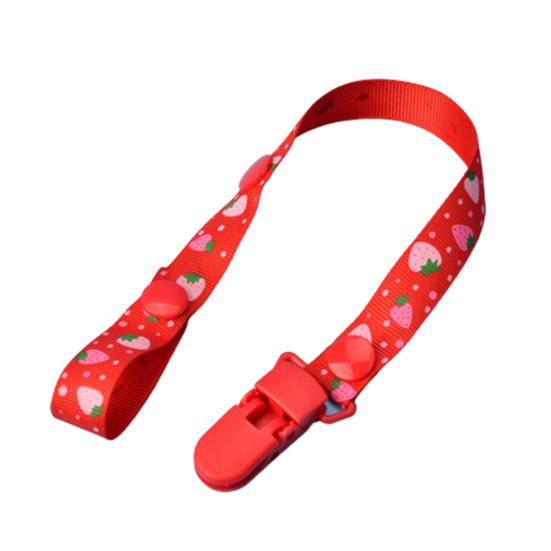 

Fruir Print Baby Pacifier Dummy Clip NippleHolder Lanyard Nursing Leash Strap красный
