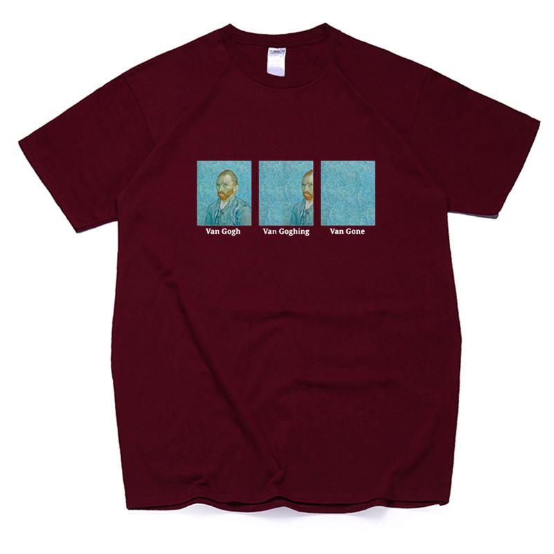 Van Gogh Van Goghing Van Gone Meme Funny T Shirt Unisex Hipsters Cute Printed Tee Women