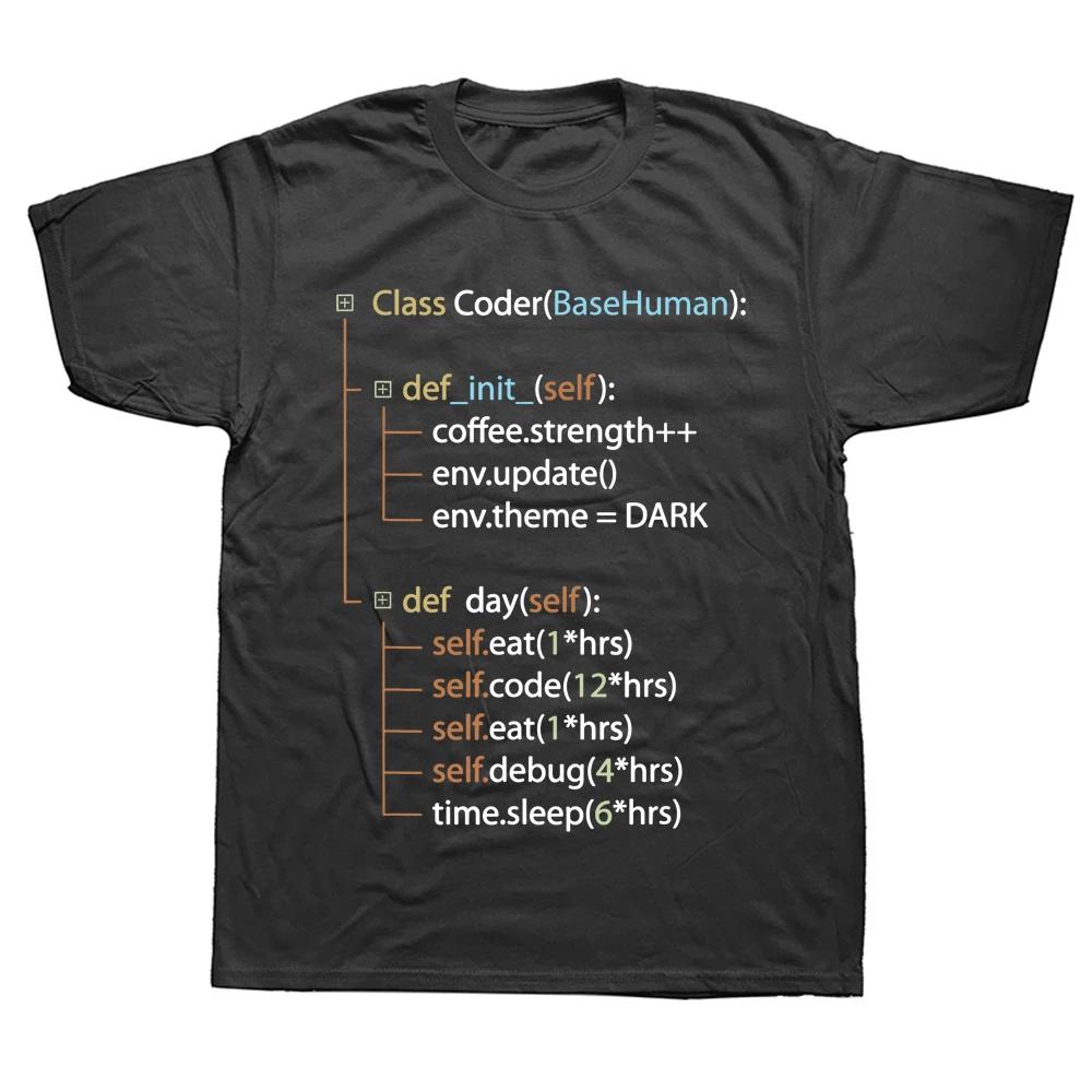 

Python Кодинг Смешной Подарок для Любителей Программирования Кода Футболка Топы Рубашки Ретро Повседневный Хлопок Мужской Топ Футболки Смешные S