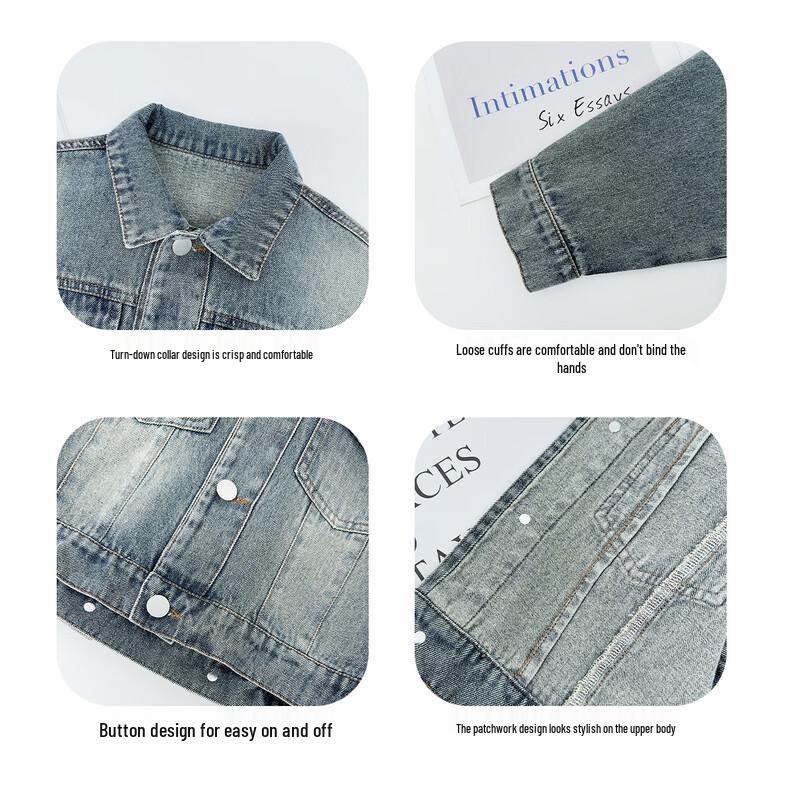 Yoyo Fairy Tale Girls' Soft Cotton Denim Jacket