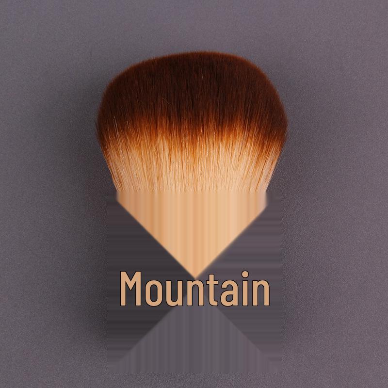 Large Kabuki Blush Brush with Mushroom Head for Loose Powder and Setting Makeup