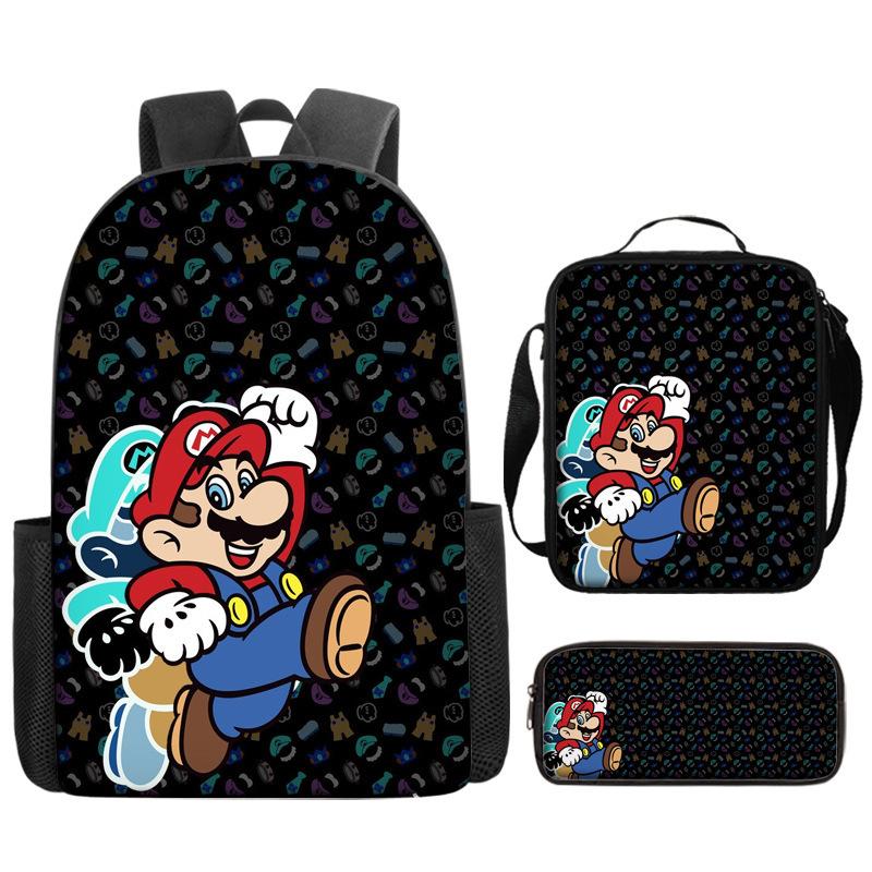 Super Elementary School Bag Cartoon Anime Backpack Mario Backpack Super Satchel