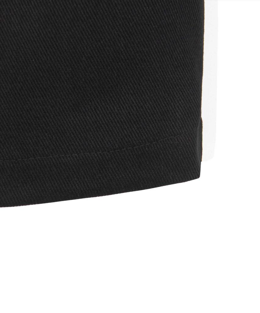 Descheuis Curved Wide Cotton Denim Pants [Black]