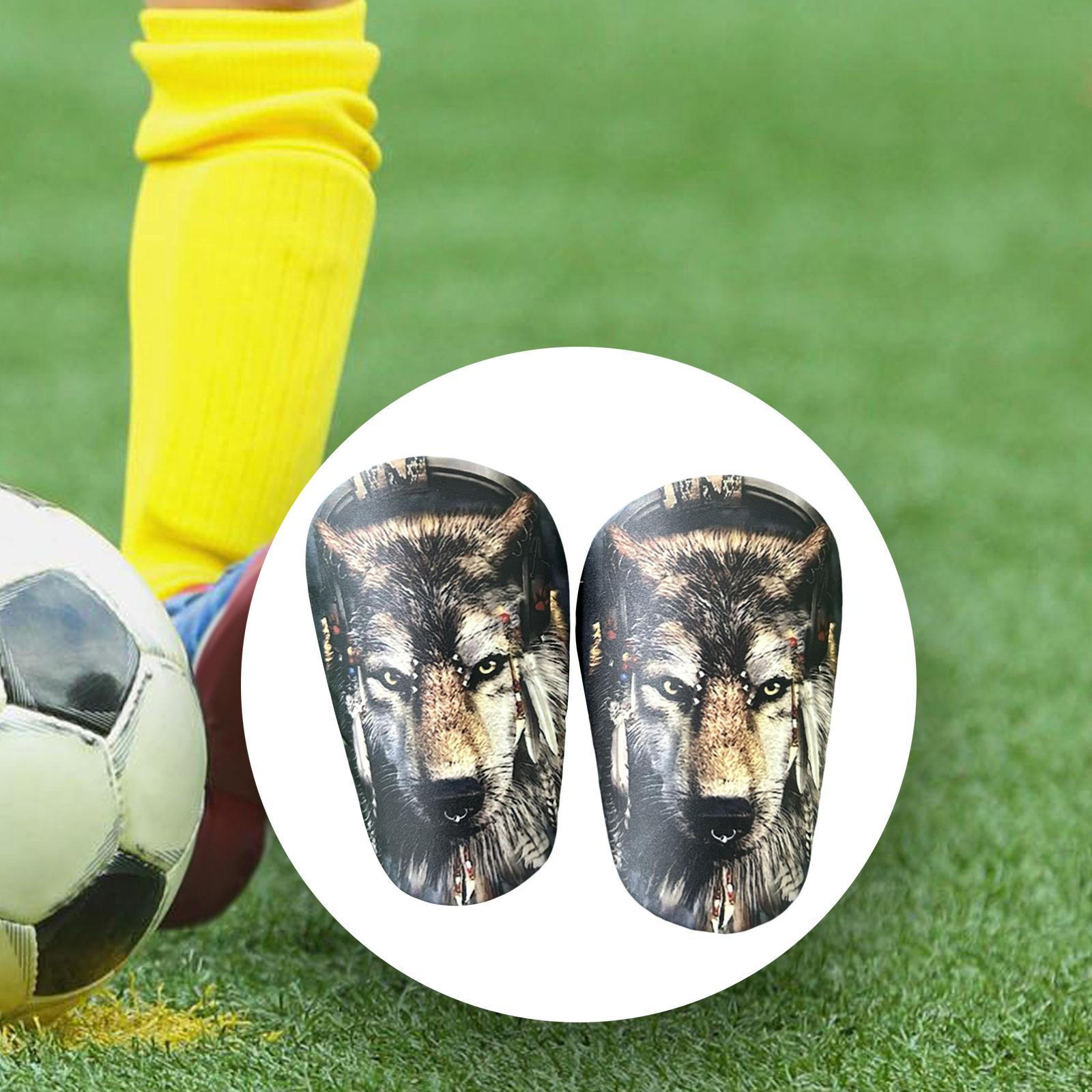 2 Pack Soccer Shin Guards, Guards for Training, Compact Lightweight Protective 10cmx6cm