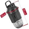 Tritan Sports Bottle Shaker For Nutritional Supplements 700 Ml - Black