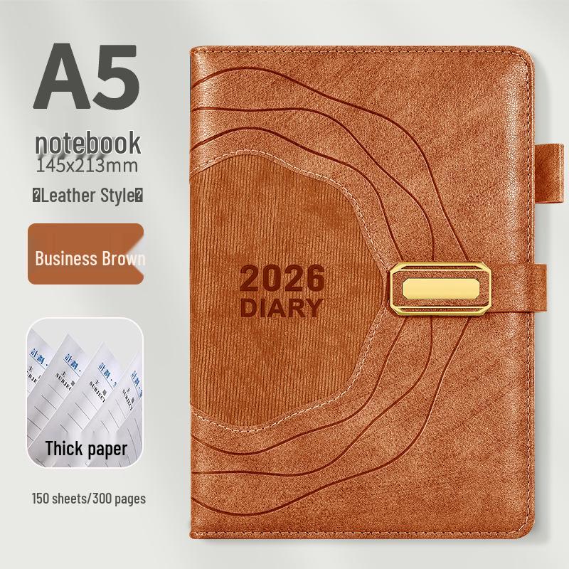 2026 Premium Engraved Notebook – Ideal for Students & Colleagues, Perfect as a Work Diary or Gift