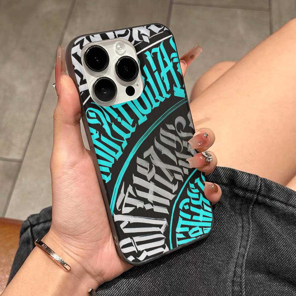 

Pokras Totem Design Art Graffiti Corrugated Stripe Phone Case For IPhone 17 16 15 14 13 12 11 Pro Max Plus Pro Shockproof Cover iPhone 12