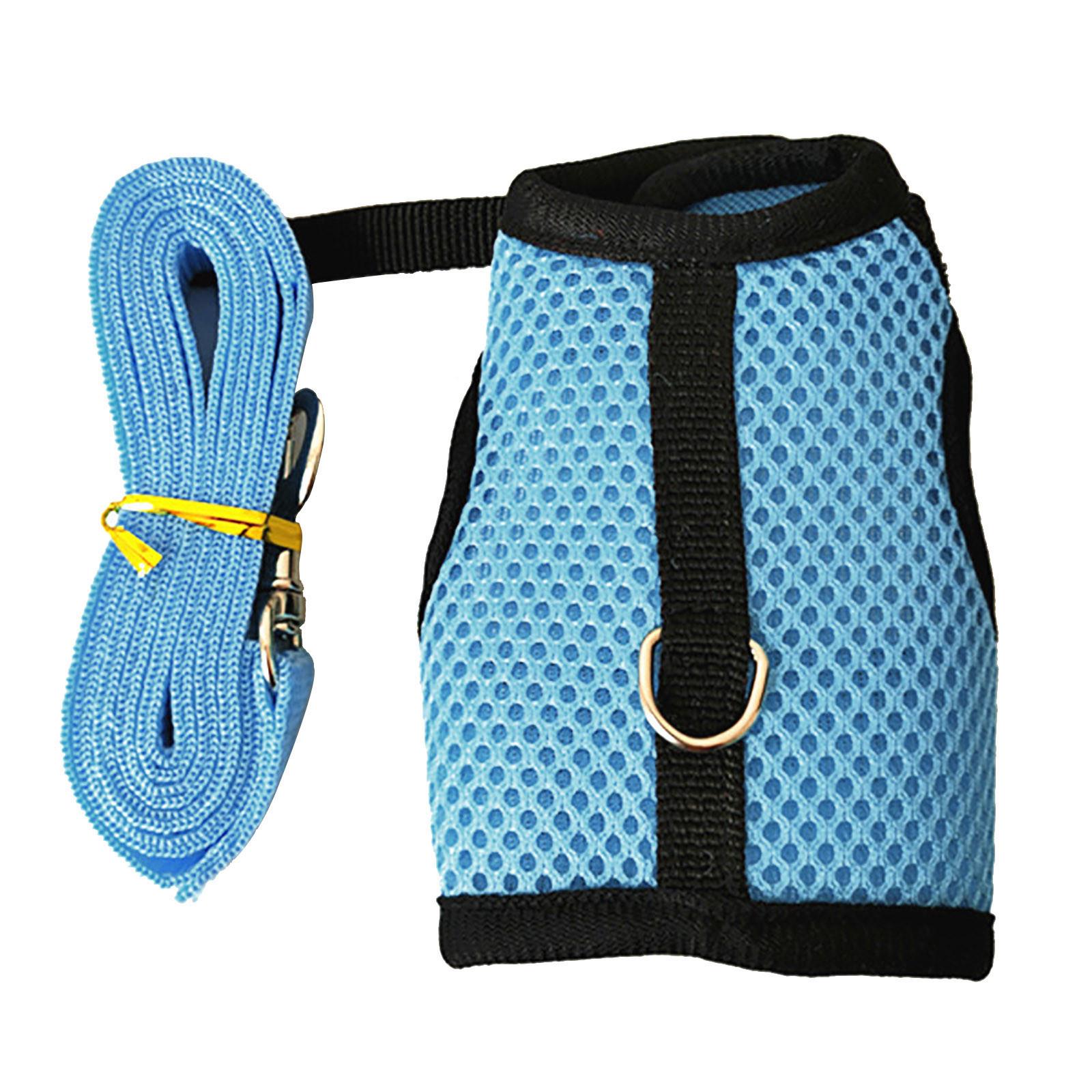 

Adjustable Vest Style Rabbit Harness Leash Soft Breathable Material Secure Fit for Small Pets Comfortable Walking Safety S