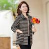 2026 Stylish Autumn Plaid Jacket for Middle-Aged and Elderly Women
