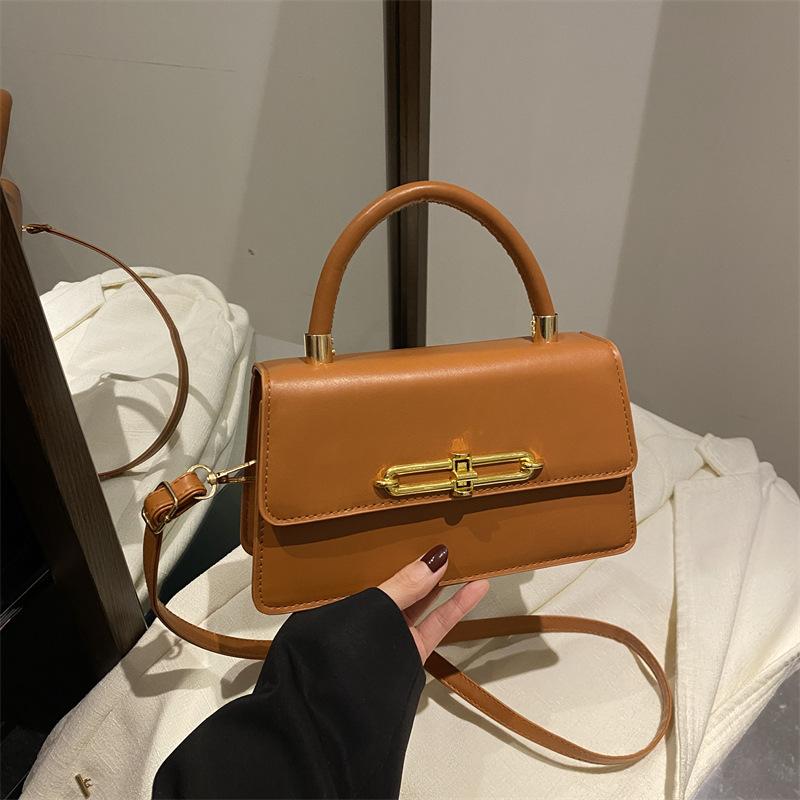 Fresh and Sweet Girl's Women's Bag Personalized Winter Fashion Shoulder Messenger Bag Simple New Small Square Bag