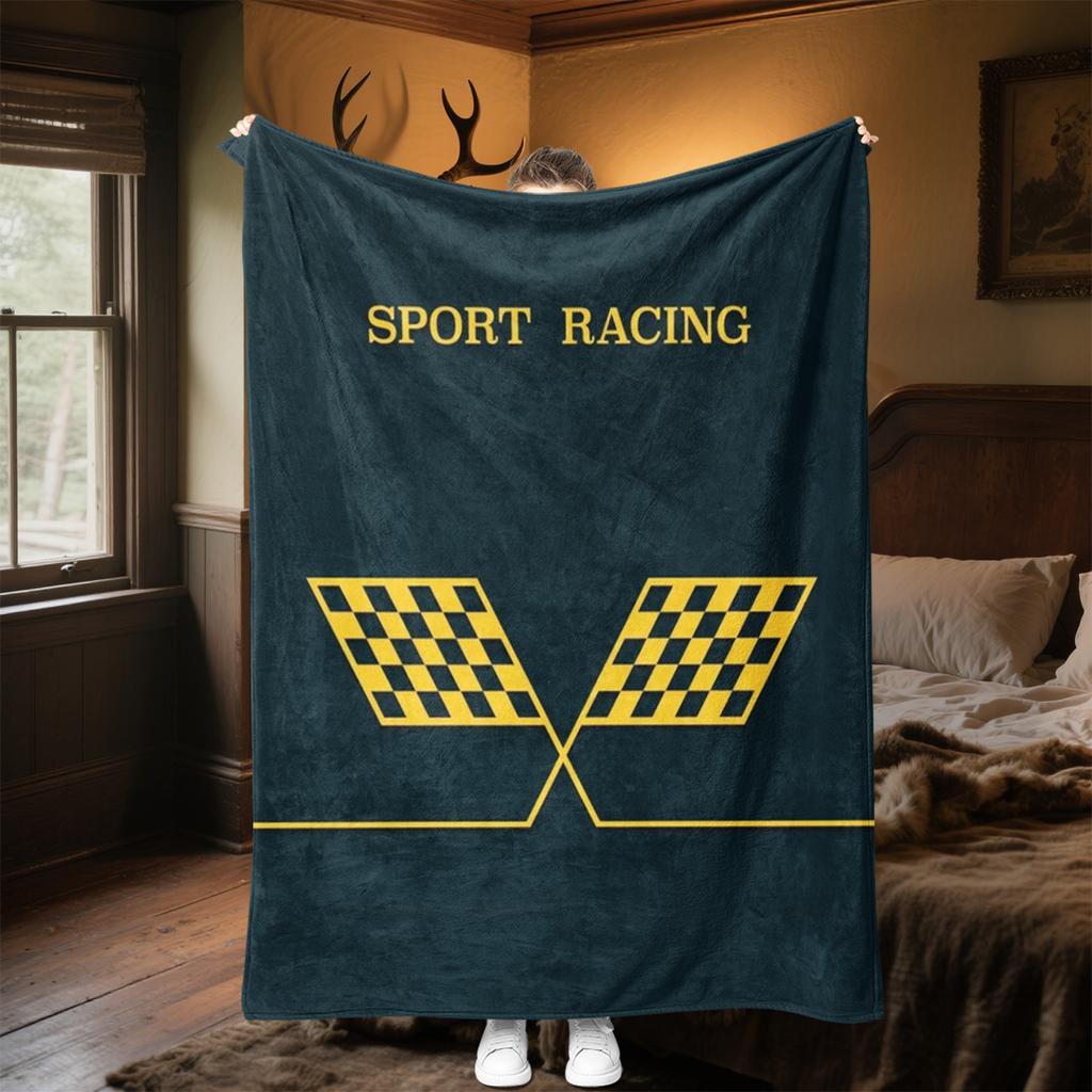 1PC racing Blanket Soft Comfortable All Seasons Suitable Sofa Office Travel Home Use Makes Great Gift